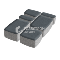 Тротуарная плитка Классико, черная, 4 см