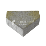 Тротуарная плитка Тиара, меланж на камне, 6 см