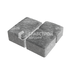 Тротуарная плитка Старый город, антрацит с гранитной крошкой, 6 см