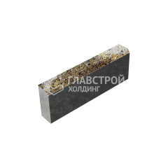 Камень бортовой БР 50.20.8, агат желтый, черное основание