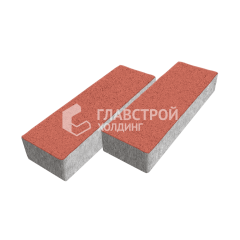 Тротуарная плитка 300х100х60, красная