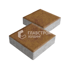 Тротуарная плитка Квадрат 200х200х40, листопад