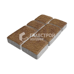 Тротуарная плитка Брук, листопад с гранитной крошкой, 4 см