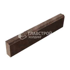 Камень бортовой БР 100.20.8, яшма, коричневое основание