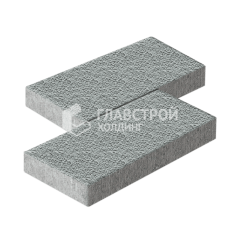 Тротуарная плитка 500х250х60, серая с гранитной крошкой