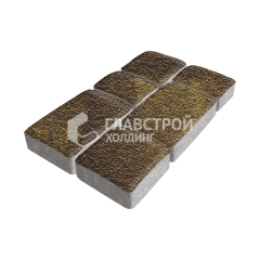 Тротуарная плитка Брук, осень с гранитной крошкой, 4 см