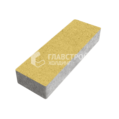 Тротуарная плитка 300х100х60, желтая