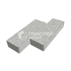 Тротуарная плитка 300х100х60, белая с мраморной крошкой