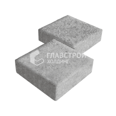 Тротуарная плитка Квадрат 200х200х40, серо-белый