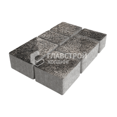 Тротуарная плитка Ностальгия, агат коричневый с гранитной крошкой, 4 см