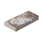 Тротуарная плитка Прямоугольник 30х10х6 см, сомон на камне