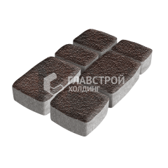 Тротуарная плитка Классика 3 камня, клинкер с мраморной крошкой, 4 см