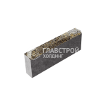 Камень бортовой БР 50.20.8, агат-желтый с мраморной крошкой