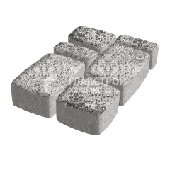 Тротуарная плитка Классико, аляска белая, 4 см