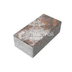 Тротуарная плитка 240х120х70, агат оранжевый на камне