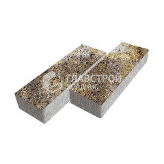 Тротуарная плитка 300х100х60, агат желтый