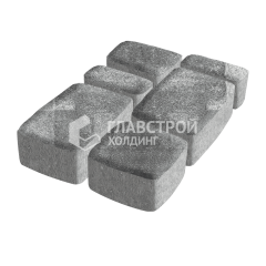 Тротуарная плитка Классико, антрацит, 4 см