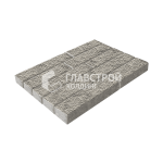 Тротуарная плитка Лукано, аляска с мраморной крошкой, 6 см
