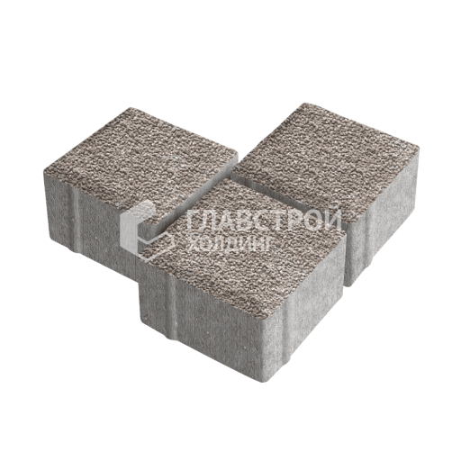 Тротуарная плитка Квадрат 100х100х40, сахара с гранитной крошкой