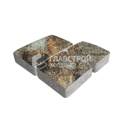 Тротуарная плитка Брук, агат кофейный на камне, 6 см