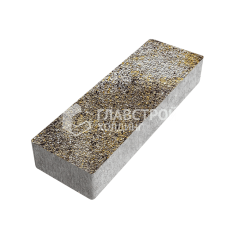 Тротуарная плитка 300х100х60, агат желтый с мраморной крошкой