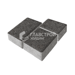 Тротуарная плитка Лэндхаус, джафар черный на камне, 8 см