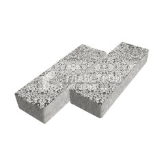 Тротуарная плитка 300х100х60, аляска белая