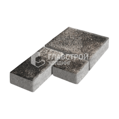 Тротуарная плитка Рубико, агат коричневый, 4 см