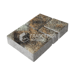 Тротуарная плитка Мюнхен, агат кофейный с мраморной крошкой, 4 см