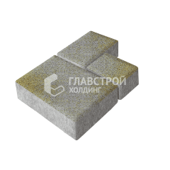 Тротуарная плитка Бергамо, меланж, 6 см