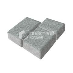 Тротуарная плитка Лэндхаус, серая на камне, 4 см