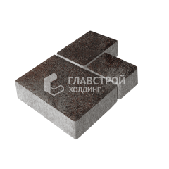 Тротуарная плитка Бергамо, мокко, 6 см