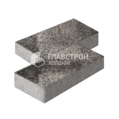 Тротуарная плитка 600х300х60, агат коричневый на камне