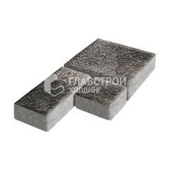 Тротуарная плитка Рубико, агат коричневый с мраморной крошкой, 4 см