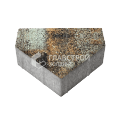 Тротуарная плитка Тиара, агат кофейный на камне, 6 см