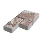 Тротуарная плитка Рубико, хаски на камне, 6 см