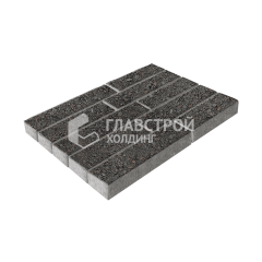 Тротуарная плитка Лукано, джафар черный, 6 см