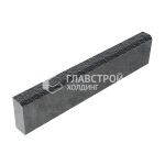 Камень бортовой БР 100.20.8, черный с мраморной крошкой