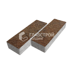 Тротуарная плитка 300х100х60, джафар оранжевый с мраморной крошкой