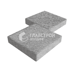 Тротуарная плитка Квадрат 500х500х70, серо-белый с гранитной крошкой