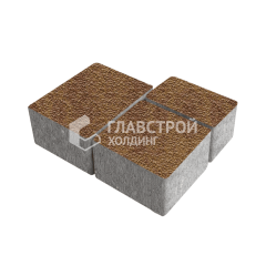 Тротуарная плитка Ностальгия, листопад с гранитной крошкой, 4 см