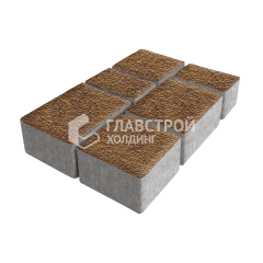 Тротуарная плитка Ностальгия, листопад с гранитной крошкой, 4 см