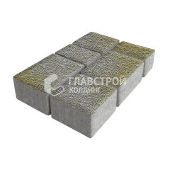 Тротуарная плитка Ностальгия, меланж с гранитной крошкой, 4 см