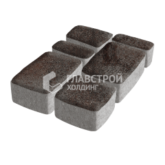 Тротуарная плитка Классико, мокко, 4 см