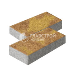 Тротуарная плитка 600х300х60, шафран на камне