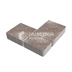 Тротуарная плитка Новый город, авантюр на камне, 8 см