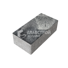 Тротуарная плитка 240х120х70, черно-белая на камне