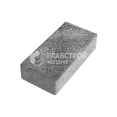 Тротуарная плитка Брусчатка, антрацит с гранитной крошкой, 6 см