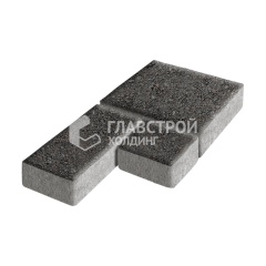 Тротуарная плитка Рубико, джафар черный, 4 см