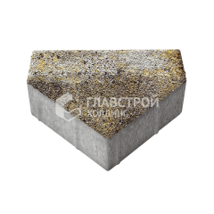 Тротуарная плитка Тиара, агат желтый с гранитной крошкой, 6 см